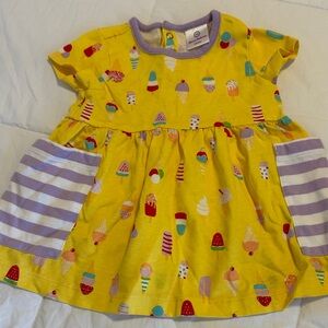 Hanna Andersson Yellow Ice Cream Dress